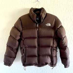 North Face Down Jacket Nuptse 700 - Chocolate Brown Women’s- size M.
